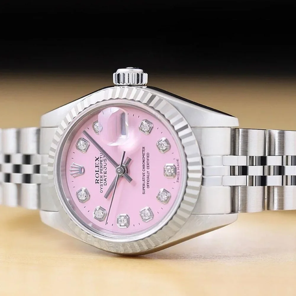 Sale! Rolex Pink Diamond 18k White Gold Ladies Watch